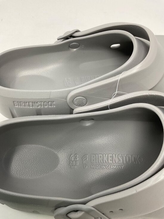 Birkenstock Birki Flow EVA Clogs Mens EU 43 US 10 Gray Sport Recovery Slip On